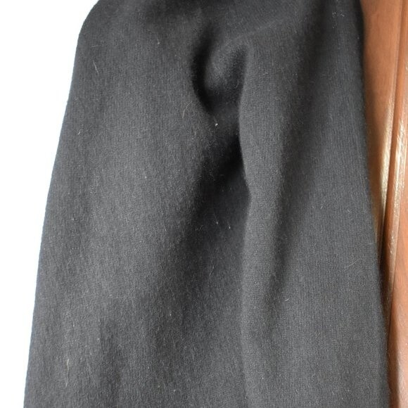 Cashmere Long Cardigan Sweater Size Small Black Open Front - Picture 11 of 15